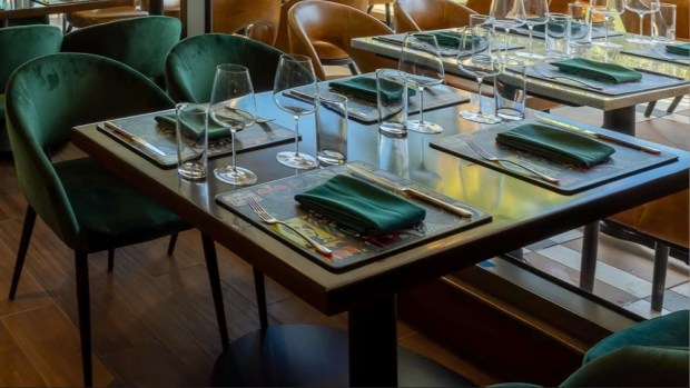 The indoor dining room of the Gordon Ramsay at the Carnaby gastropub in Downtown Disney. (Courtesy of Disneyland)