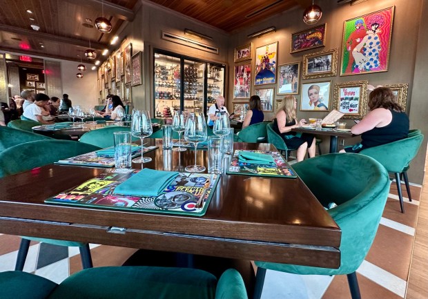 The Gordon Ramsay at the Carnaby indoor dining room in Downtown Disney. (Photo by Brady MacDonald, Orange County Register/SCNG)