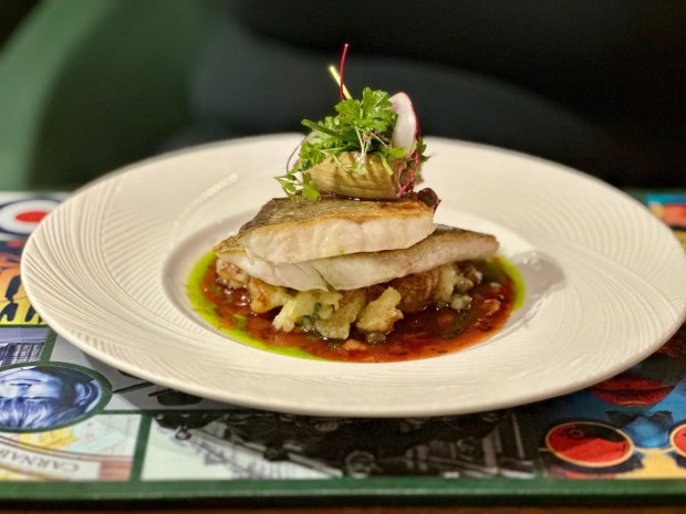 The Branzino at the Gordon Ramsay at the Carnaby restaurant in Downtown Disney. (Photo by Brady MacDonald, Orange County Register/SCNG)