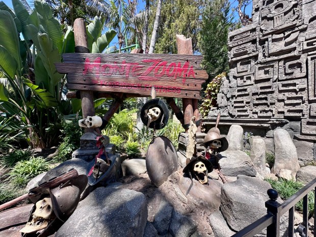 The entrance to the new Montezooma: The Forbidden Fortress roller coaster at Knott's Berry Farm. (Photo by Brady MacDonald, Orange County Register/SCNG)