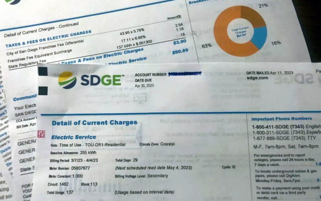 Why your SDG&E bill will be lower for rest of the year – San Diego Union-Tribune