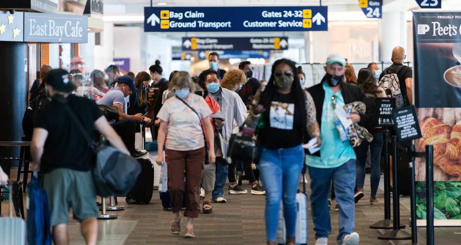 Travel is down at Oakland airport