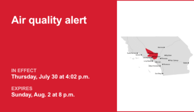 Ozone pollution alert issued for 5 Freeway north of LA Sunday – Orange County Register