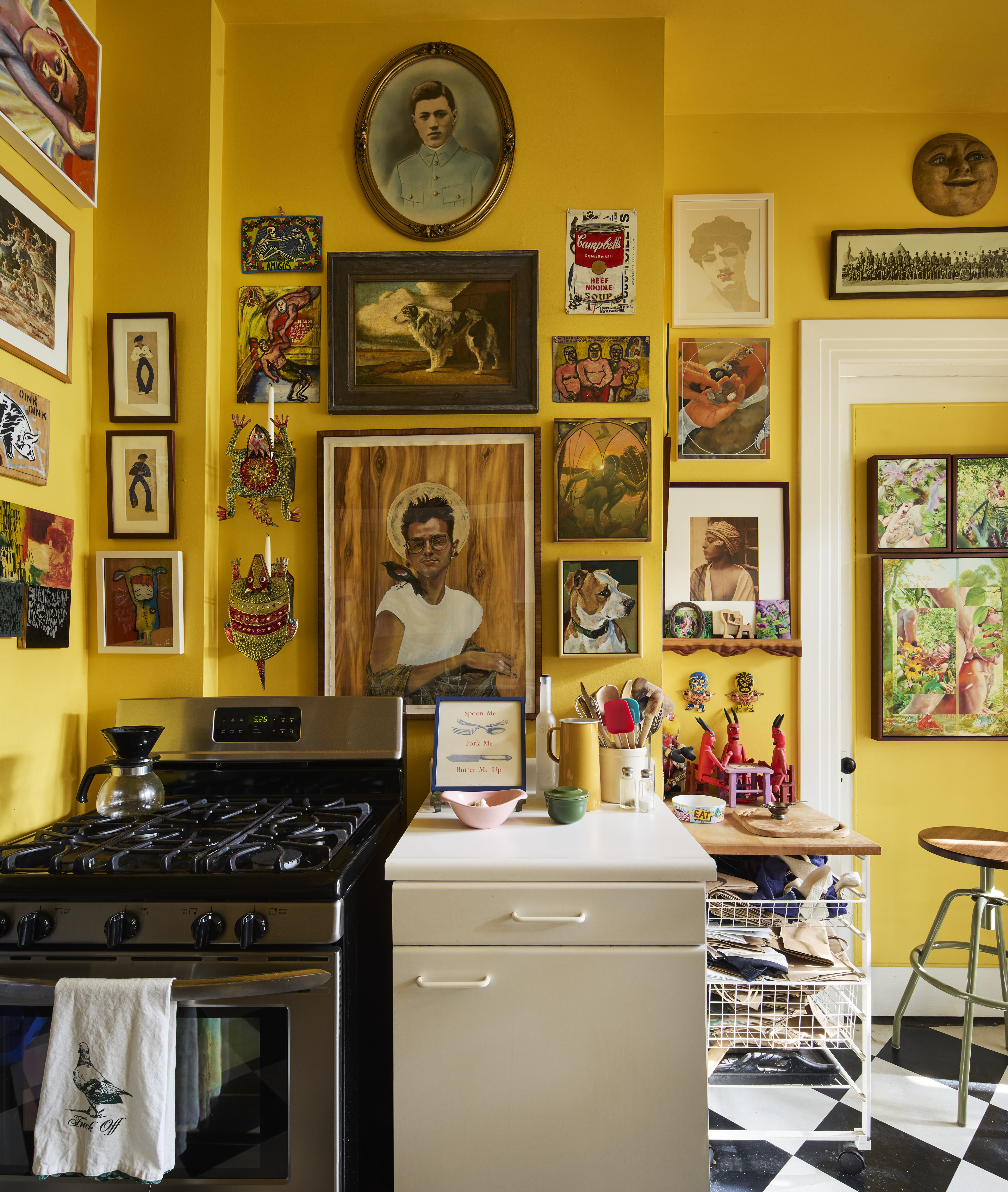 Ron Zuckerman San Francisco Apartment with a collection of nudes