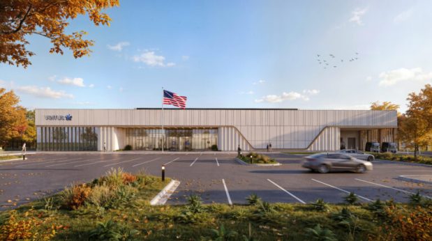 Verrus representative Maria Poyer addressed the board and the public at a township meeting on July 6 with added incentives involving Project Flex.photo courtesy Project Flex