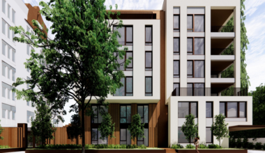 A rendering of a housing development in Palo Alto, California