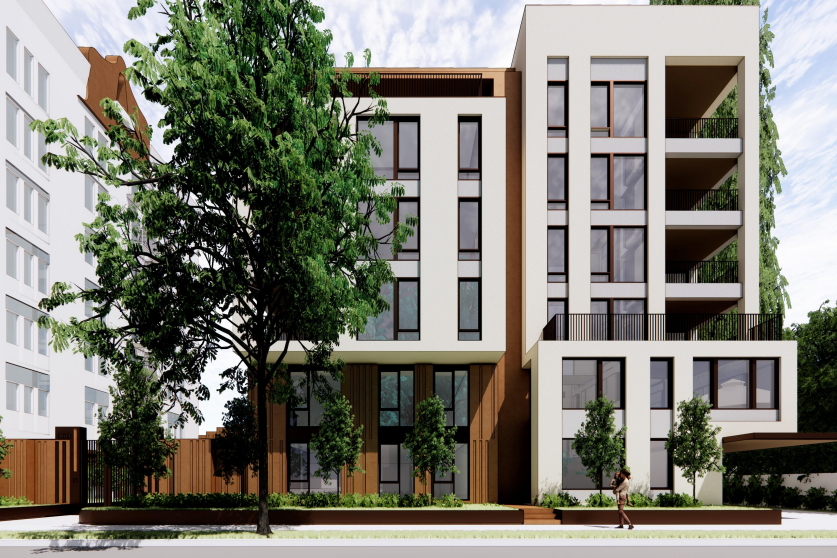 A rendering of a housing development in Palo Alto, California