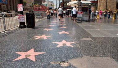 Pedro Pascal, Karol G & Idris Elba on the Hollywood Walk Of Fame
