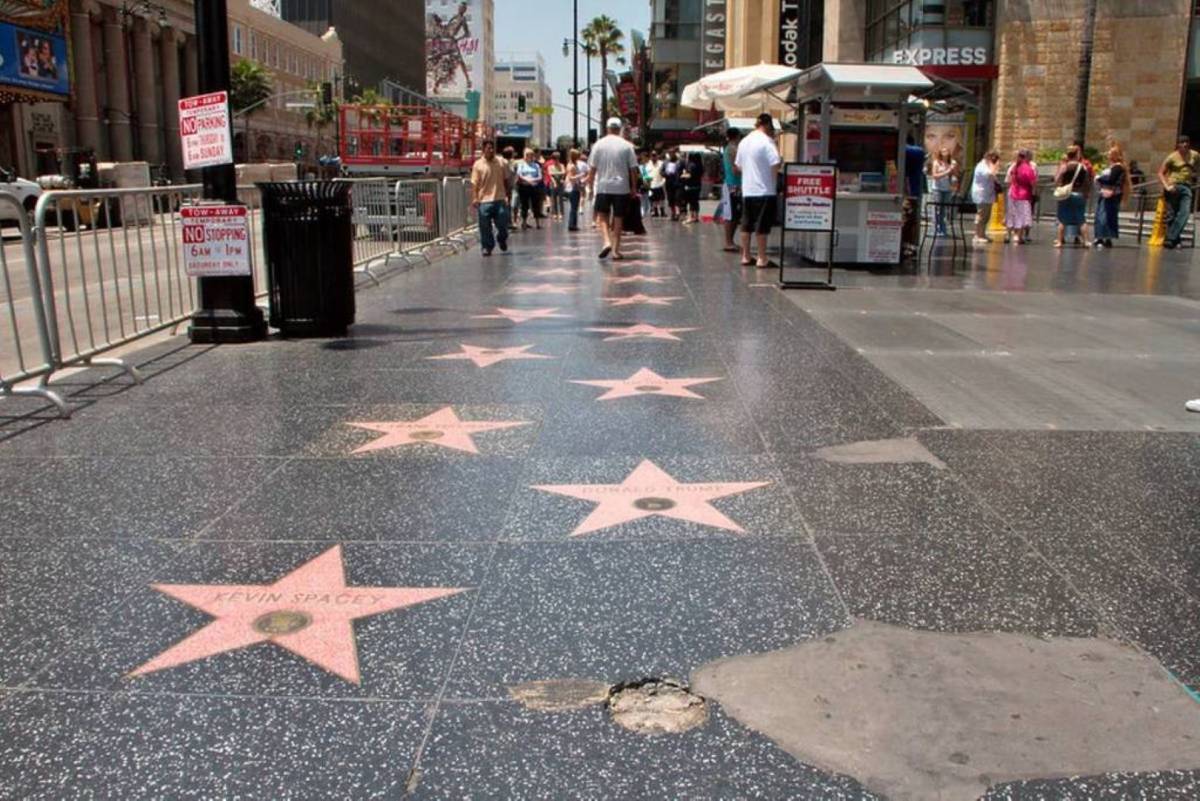 Pedro Pascal, Karol G & Idris Elba on the Hollywood Walk Of Fame