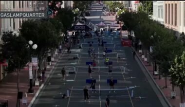 Pickleball craze takes over the streets of the Gaslamp Quarter