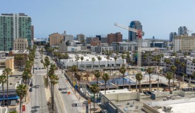 Mixed-use building rises at 450 The Promenade N. in Downtown Long Beach
