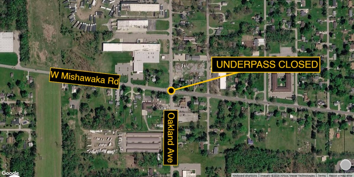 Oakland Avenue underpass in Elkhart to close through October. Here’s what drivers should expect