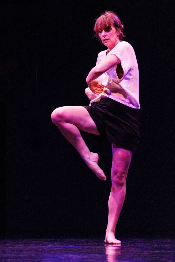 Dance Band: On the Verge - Laurel Jenkins in "Dawning", Choreography by Jenkins - Photo by Daniel Stamm.