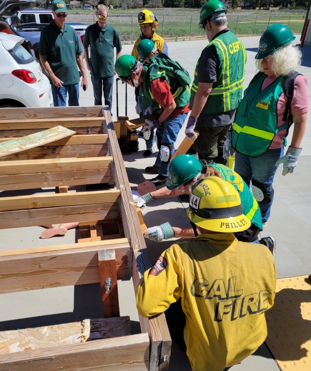 Participants in a Hybrid CERT Training course are asked to pre-register so they can receive a link to complete the online portion of training before the in-person sessions. (Courtesy San Diego County Fire CERT)