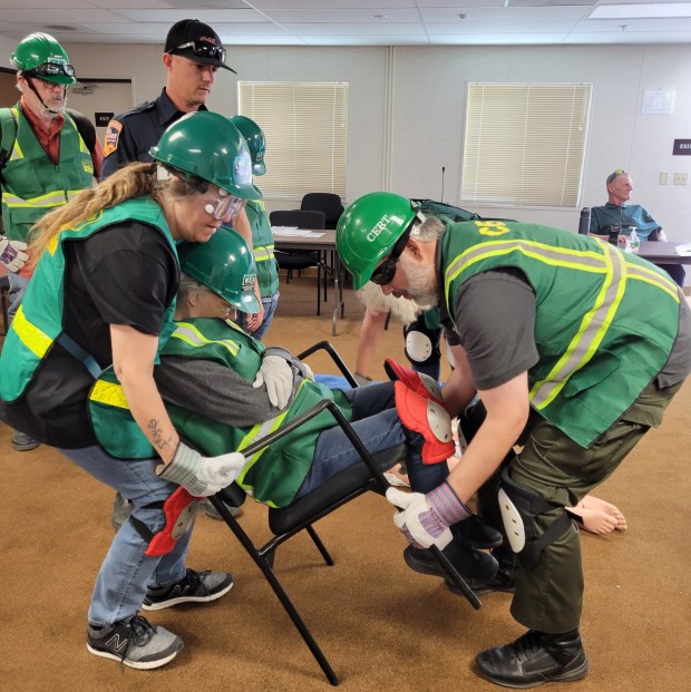 Trained volunteers can help with disaster response deployments. (Courtesy San Diego County Fire CERT)