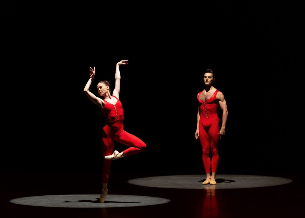 NYCB - Emilie Gerrity and Davide Riccardo in Ulysses Dove’s "Red Angels" - Photo credit Erin Baiano.
