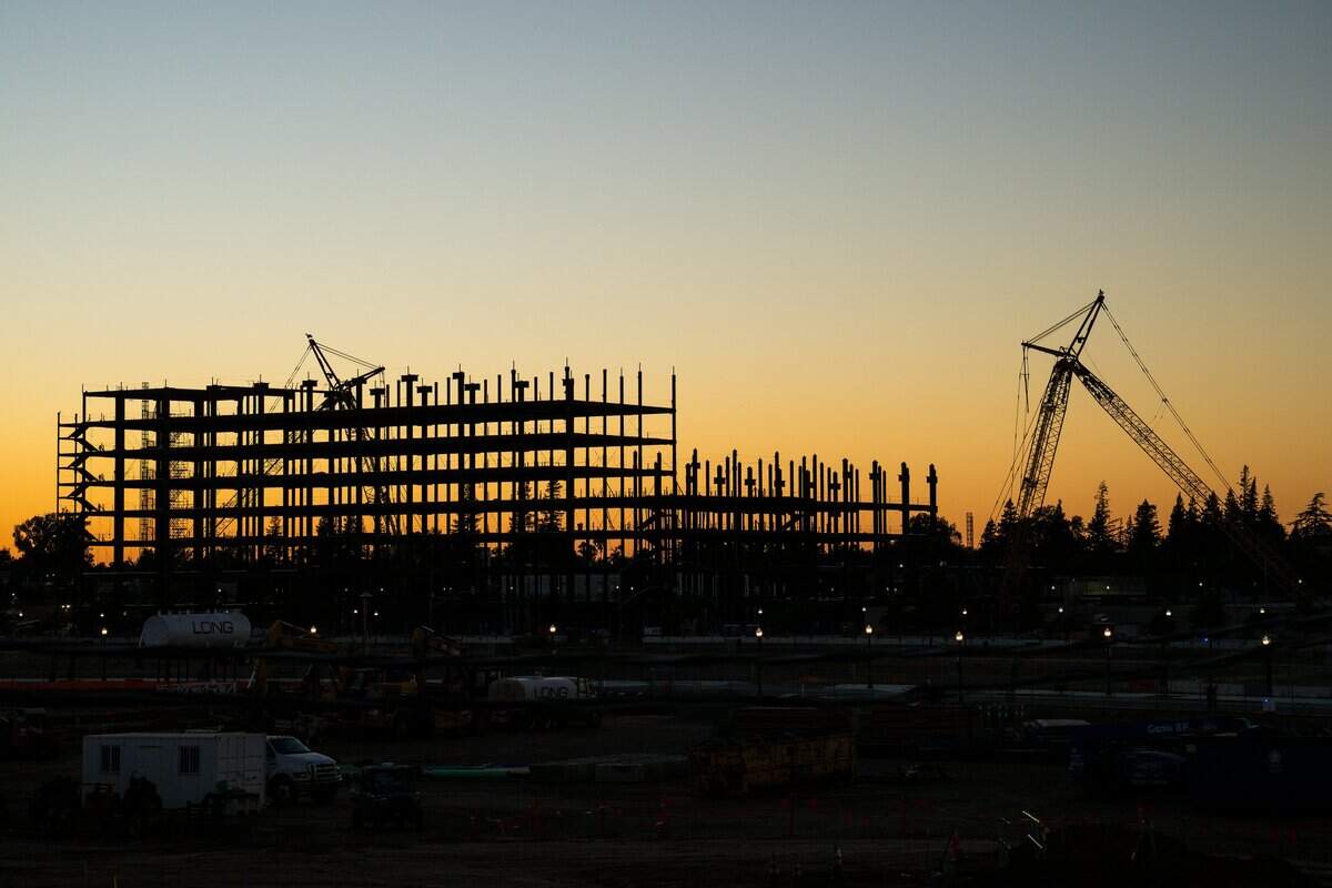 Construction continues on the site of the Kaiser Permanente Railyards Medical Center in the Railyards in Sacramento on Wednesday, July 22, 2026.