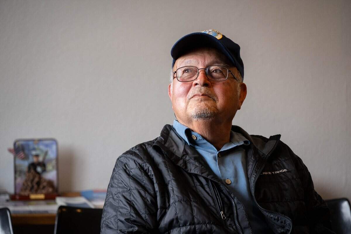 Disabled American Veterans Chapter No. 6 Post Commander Gilbert Tafoya sits in the DAV building in Sacramento County in May.