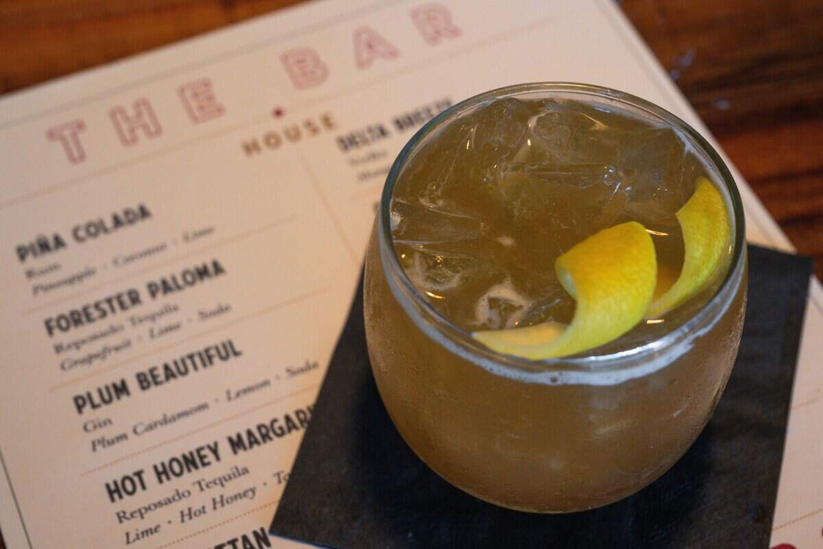The gold rush cocktail at Husick's by Forester restaurant in Clarksburg.