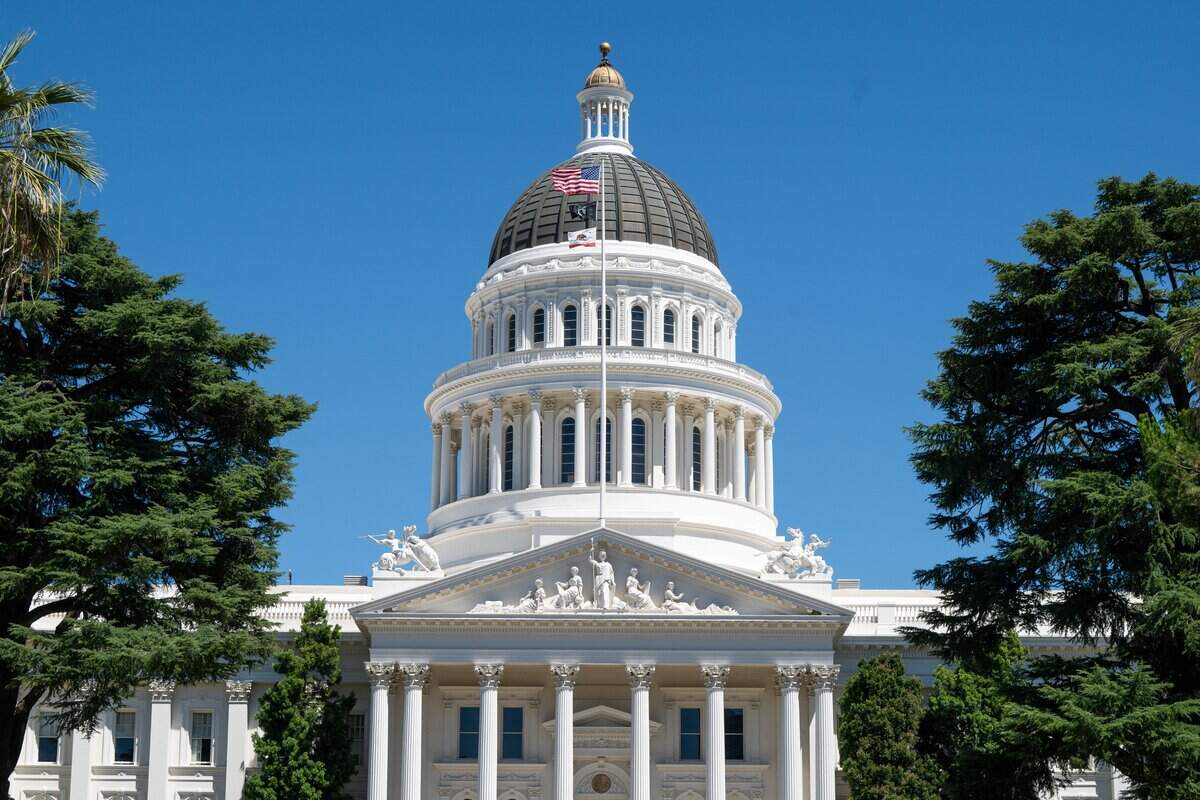 California Capitol stands in downtown Sacramento on Tuesday, July 7, 2026.