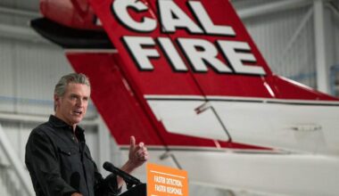 Newsom says wildfires and AI shape California’s climate risk