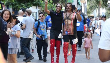 San Jose men strut in heels for annual “Walk a Mile in Their Shoes” – The Mercury News