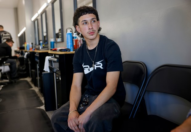 Devin Navarro talks, in opposition, about a potential U.S. Immigration and Customs Enforcement detention center in Gilroy, Calif., on Thursday, May 14, 2026. (Nhat V. Meyer/Bay Area News Group)