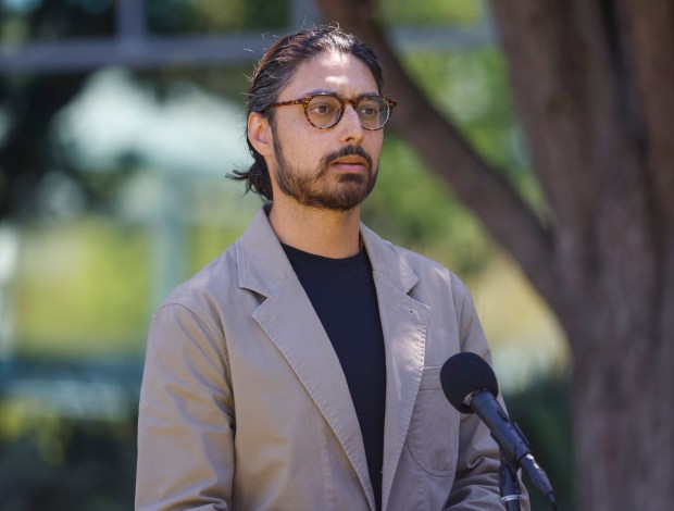Dr. Krishna Surasi, Communicable Disease Controller and Assistant Health Officer, listens to a question during a press conference at the Santa Clara County Public Health Department in San Jose, Calif., on Wednesday, July 29, 2026. (Nhat V. Meyer/Bay Area News Group)