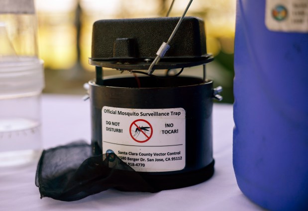 A mosquito trap is on display at the Santa Clara County Public Health Department in San Jose, Calif., on Wednesday, July 29, 2026. (Nhat V. Meyer/Bay Area News Group)