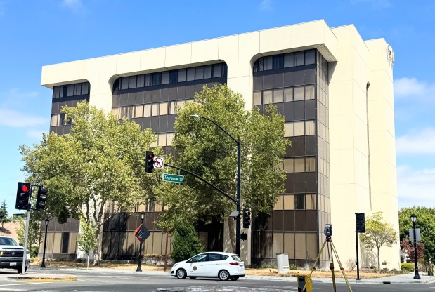 The ground floor of the Davidson Building at 255 W. Julian St. in San Jose, photographed Tuesday, July 7, 2026, will be transformed into the Big Arts Building by San Jose artists' organization Local Color. (Sal Pizarro/Bay Area News Group)
