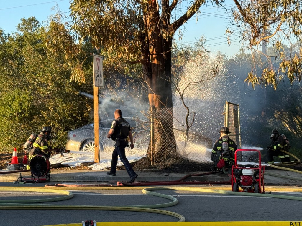 Driver killed in fiery collision in San Mateo