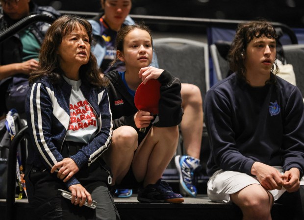 Fans watch the 2026 U.S. National Table Tennis Championships at the San Jose McEnery Convention Center in San Jose, Calif., on Tuesday, July 7, 2026. (Shae Hammond/Bay Area News Group)
