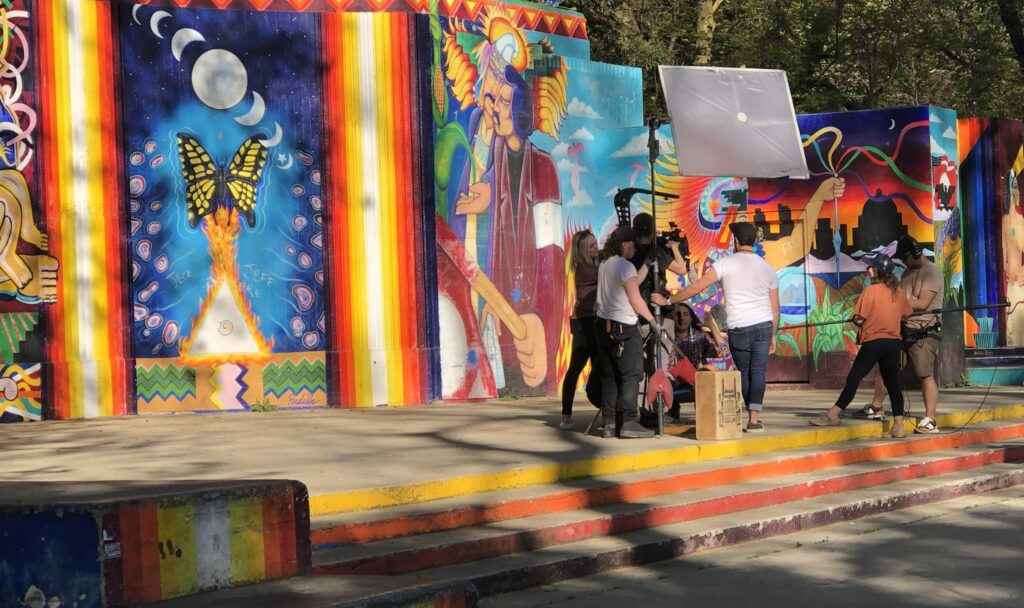 A film set