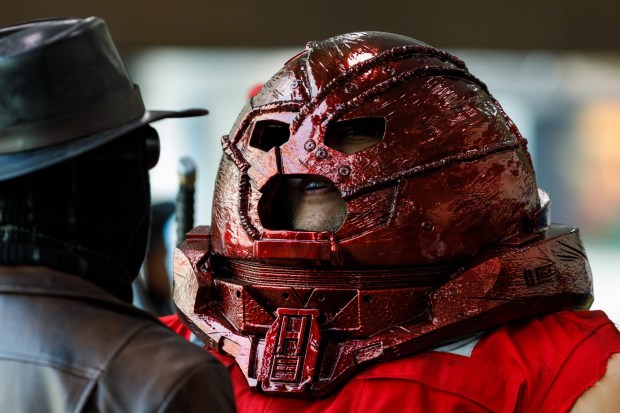 San Diego, California - Steven Schultz, of Los Angeles, cosplays as the Juggernaut from Marvel during Comic-Con on Saturday, July 25, 2026. (Kristian Carreon / The San Diego Union-Tribune)