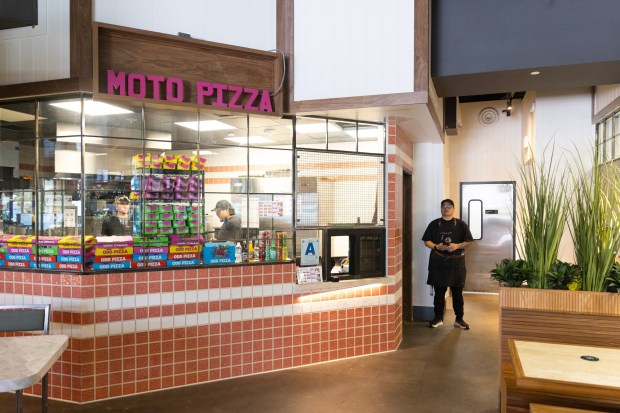 San Diego, CA - Moto Pizza in the new Global Fork Food Hall on Monday, July 6, 2026, in San Diego, CA. (Luke Johnson / The San Diego Union-Tribune)