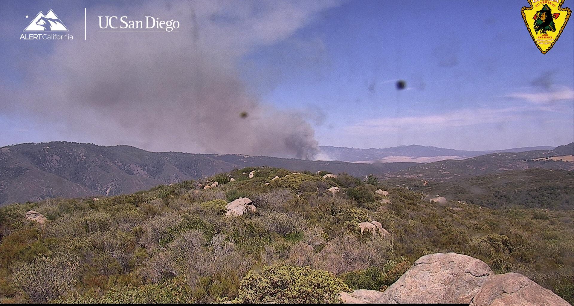 Crews fighting brush fire near Lake Henshaw
