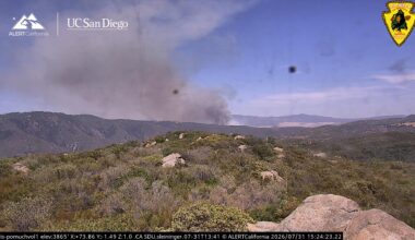 Crews fighting brush fire near Lake Henshaw