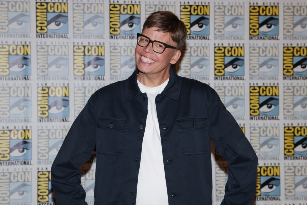 Jeff Hiller arrives at the Apple TV press line to promote "Widow's Bay" during Comic-Con International on Saturday, July 25, 2026, in San Diego. (Photo by Andrew Park/Invision/AP)