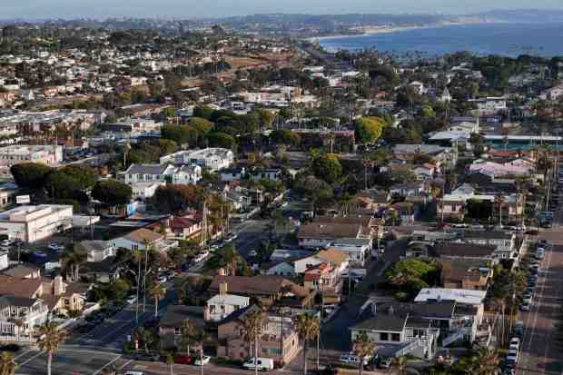 Neighborhoods seen in April in Encinitas. (Meg McLaughlin / The San Diego Union-Tribune)