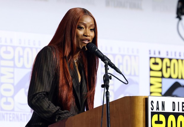 Keke Palmer speaks at 'Inside The Lucas Museum of Narrative Art' Hall H panel during 2026 Comic-Con International: San Diego at San Diego Convention Center on July 23, 2026 in San Diego, California. (Photo by Amy Sussman/Getty Images)