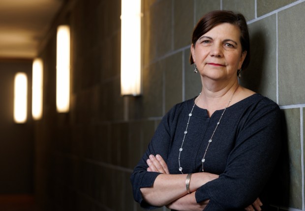Director of the Moores Cancer Center, Dr. Diane Simeone at the Moores Cancer Center in La Jolla on Thursday, May 22, 2025. (Hayne Palmour IV / For The San Diego Union-Tribune)