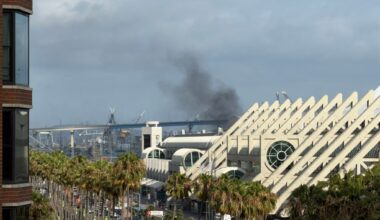 Crews douse pump fire at jet fuel tank farm near downtown San Diego
