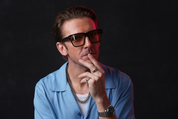 Dan Stevens poses for a portrait to promote "Onslaught" during Comic-Con International on Thursday, July 23, 2026, in San Diego. (AP Photo/Chris Pizzello)