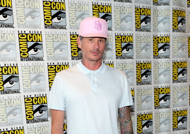 Tom DeLonge attends the "Tubi: Breaking Bear" press room during 2026 Comic-Con International: San Diego at Hilton Bayfront on July 23, 2026 in San Diego, California. (Photo by Matt Winkelmeyer/Getty Images)