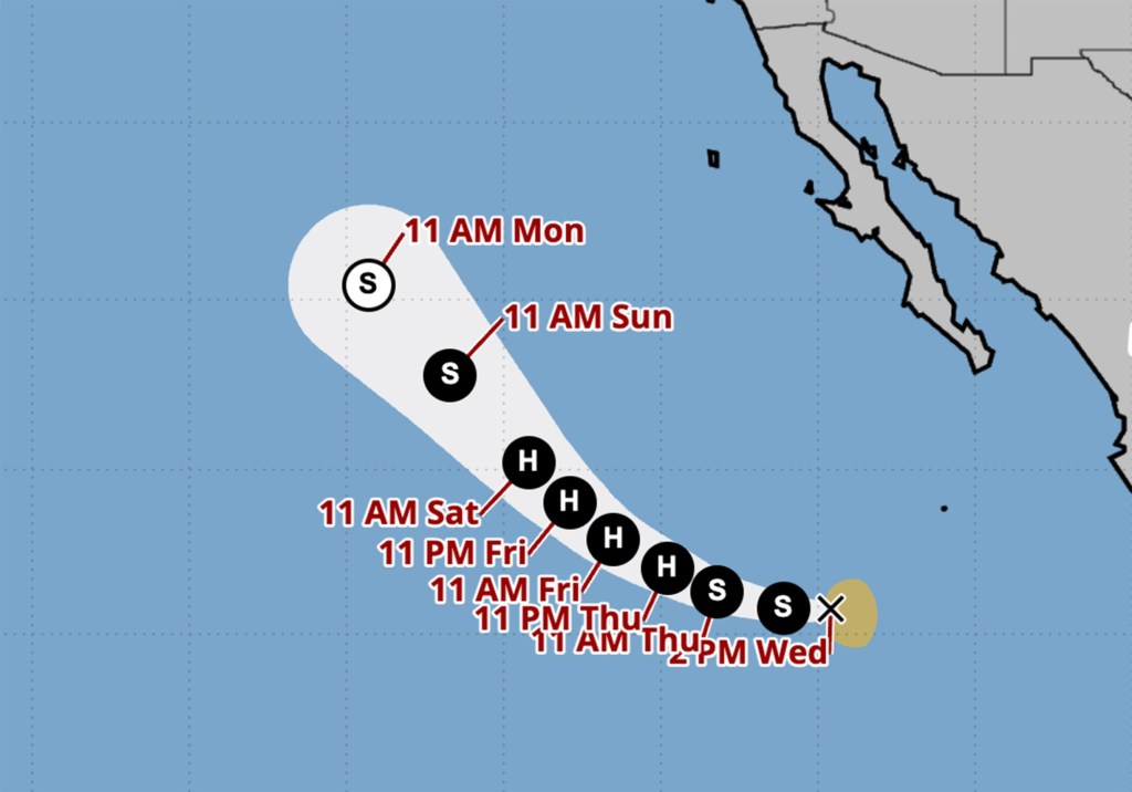 Tropical Storm Elida might send big surf to San Diego County – San Diego Union-Tribune