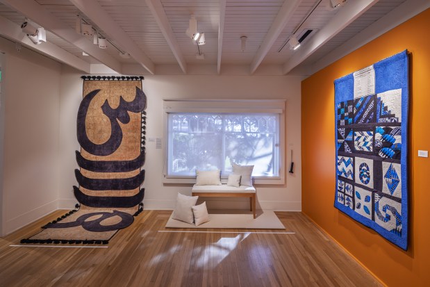 "Stories in Cloth: Communicating Through Textiles," now on view through Sept. 6 at the La Jolla Historical Society's Wisteria Cottage Gallery, is a partnership between Visions Museum of Textile Art and La Jolla Historical Society. (Pablo Mason)