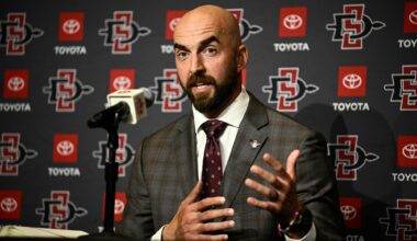 Aztecs football notebook: Coach Sean Lewis' contract being renegotiated amid move to Pac-12