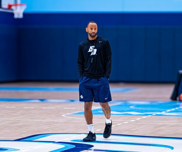 USD men's basketball coach JR Blount will show off the school's basketball performance center during Saturday's coaching clinic on campus. (USD athletics)