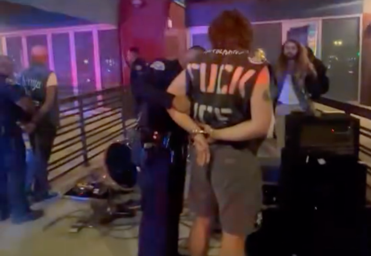 Two bands shared a cell after being arrested for playing separate guerrilla shows outside Warped Tour