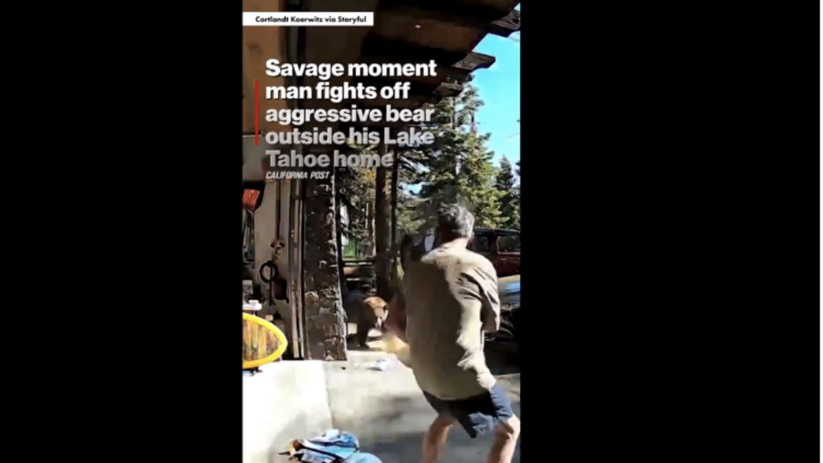 Lake Tahoe man uses bear spray to deter rushing bear